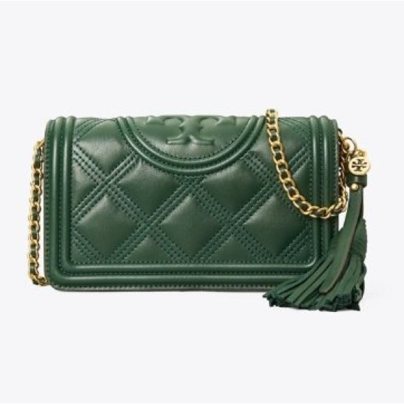 TORY BURCH *NWT* Fleming Soft Wallet Crossbody, 64312 - Pine Tree - Picture 2 of 7